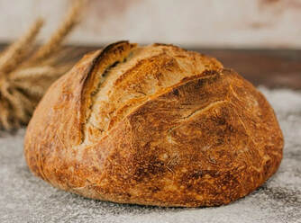 Making sourdough bread
